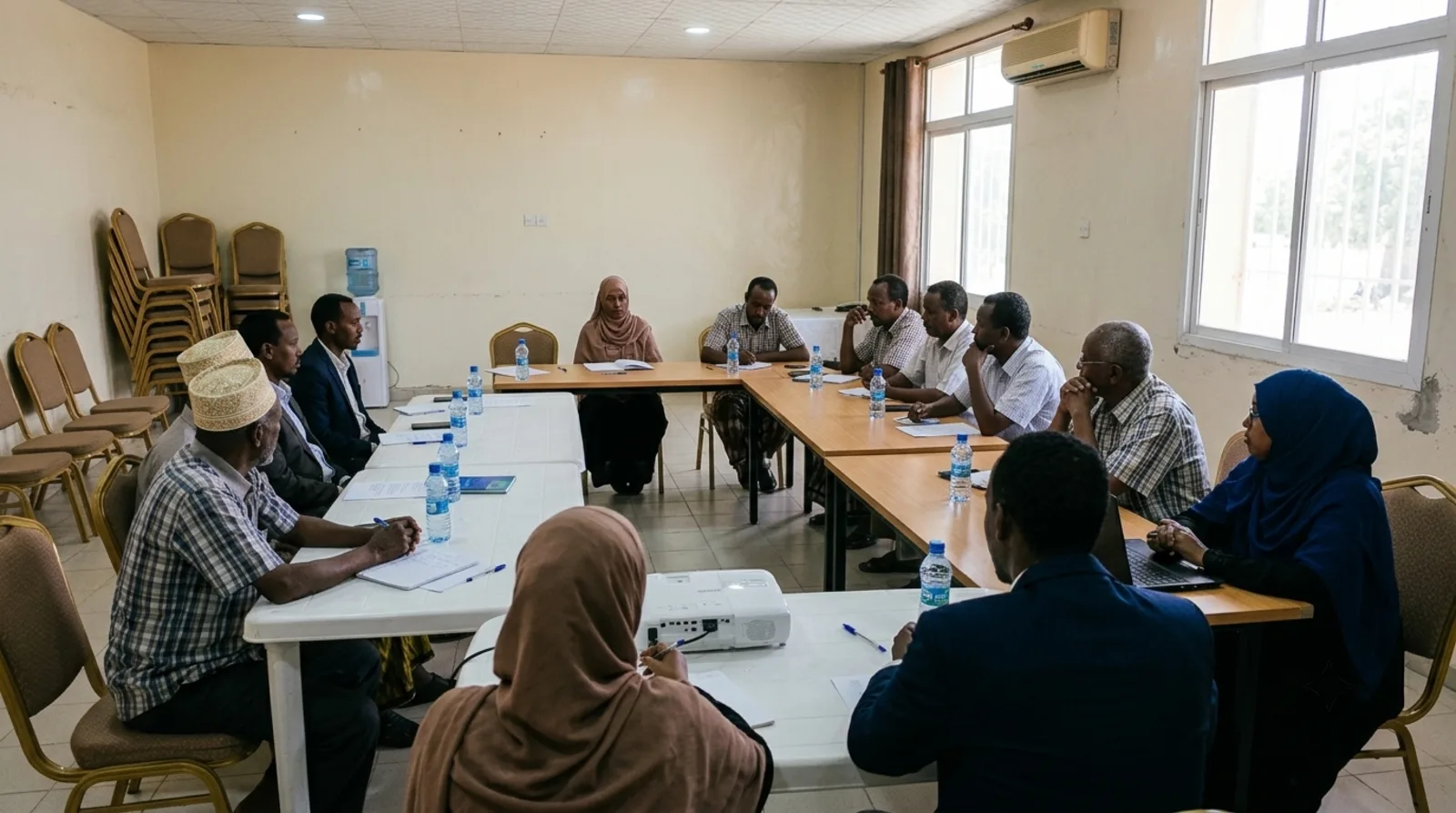 Workshop session observed by RAYID verification officers in a closed venue